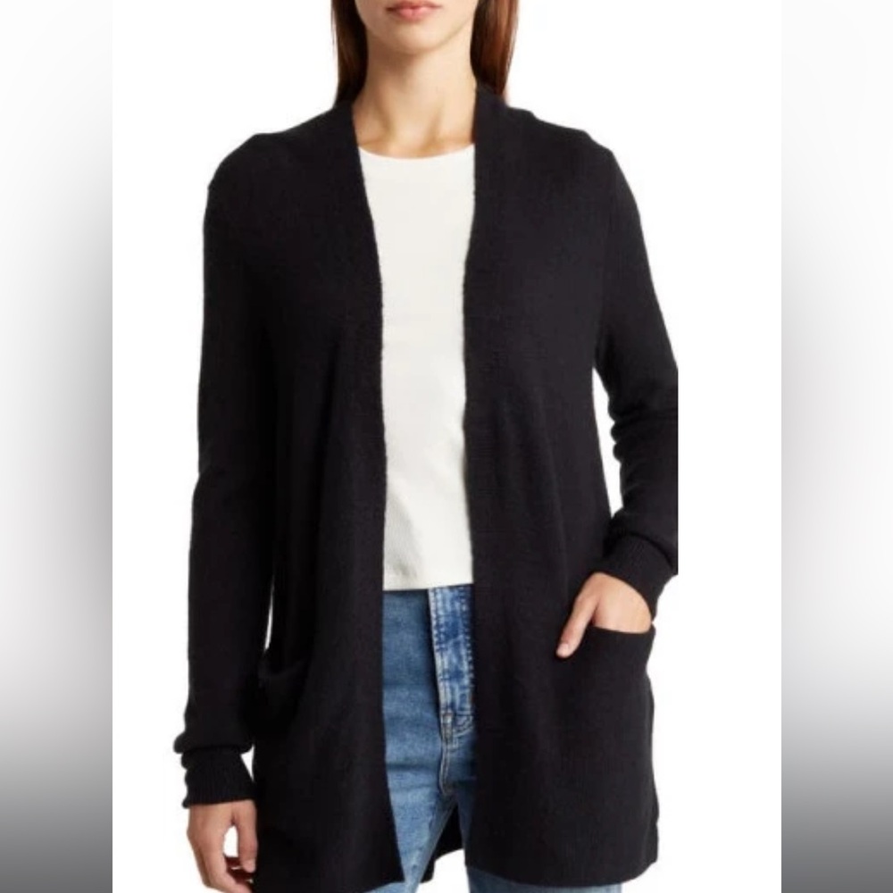 Madewell Cozy Walker Cardigan in True Black